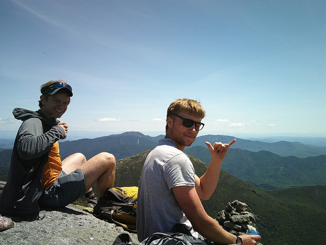 A mountain outing with expansive views of the surrounding landscape